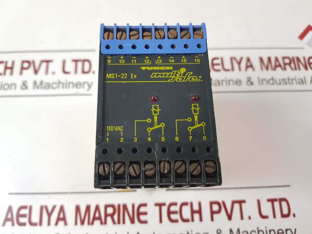 Turck Ms1-22 Ex Amplifier-relay 110 Vac Cps 50-60 Hz