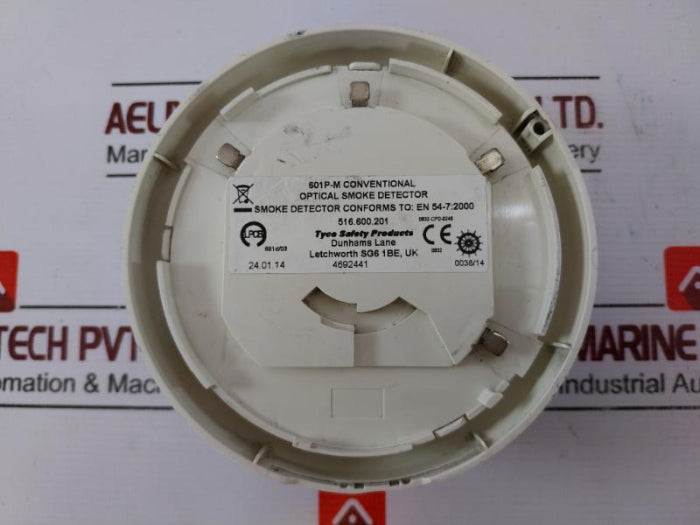 Tyco 516.600.201 Optical Smoke Detector 601P-m En 54-7:2000 0832-cpd-0246