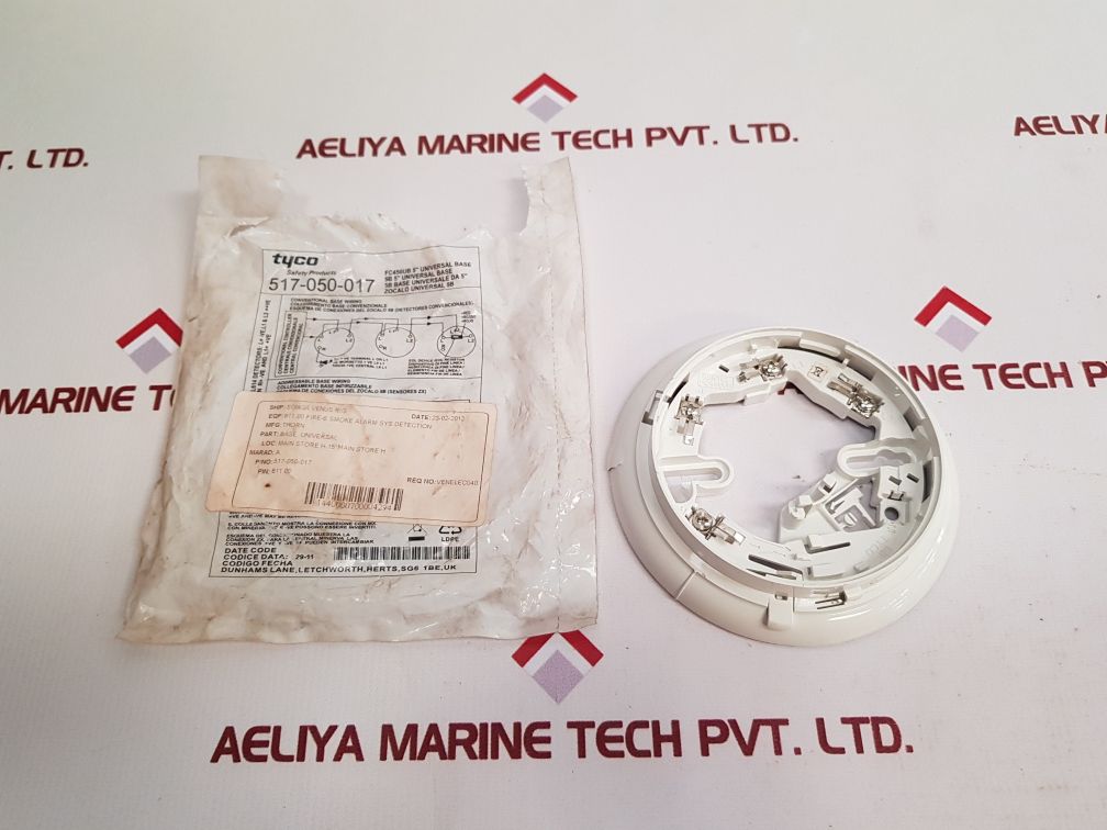 Tyco 517-050-017 Fire & Smoke Alarm Sys Detection Base