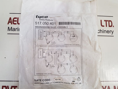 Tyco 517.050.401 M600M/M900M Base Assembly