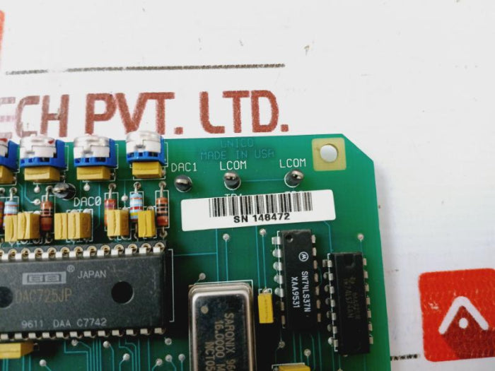 Unico 400109 Printed Circuit Board Card, 312.086.1, Rev. 1