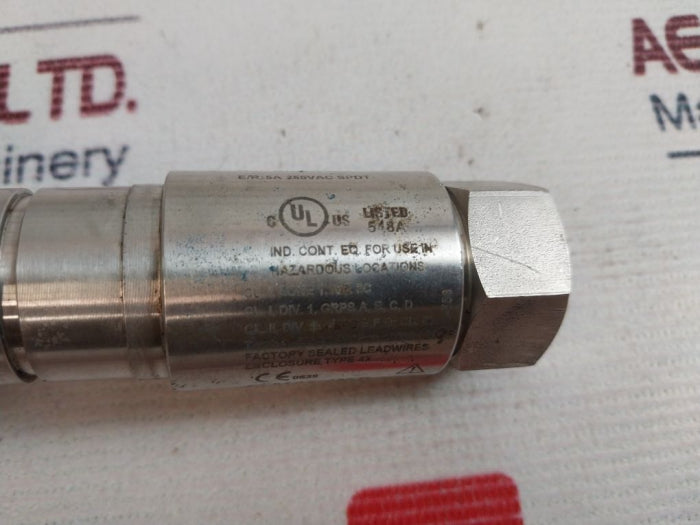 United Electric 12Shsn2A Pressure Switch 10 To 25Psi