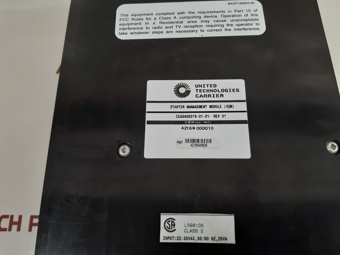 United technologies carrier ces0121319-01 starter management module - Aeliya Marine Tech