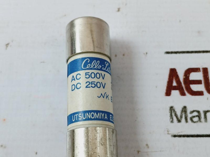 Lot of 5X UTSUNOMIYA ELECTRIC UC1 Cello-Lite Fuse AC 500V DC 250V NK E-3112