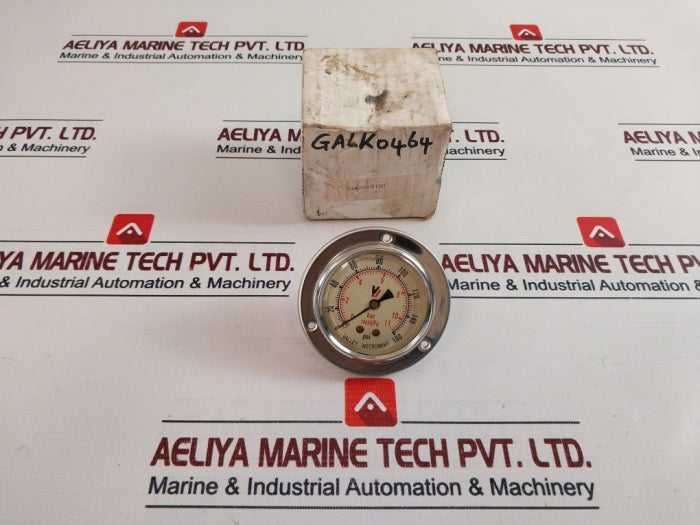 Valley Instrument 0-160 Psi Pressure Dry Gauge 0-11 Bar