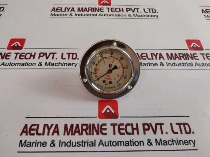 Valley Instrument 0-160 Psi Pressure Dry Gauge 0-11 Bar