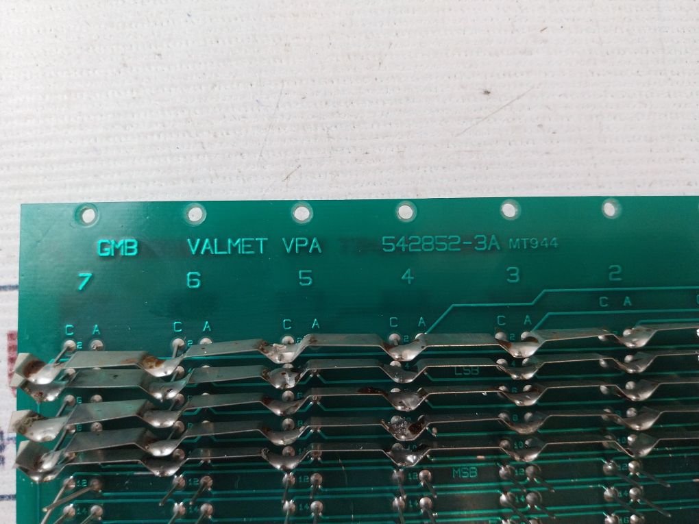 Valmet 542852-3A / 542852-3B Printed Circuit Board Mt944