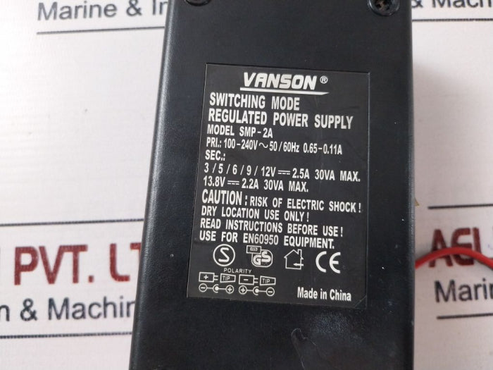 Vanson Smp-2A Switching Mode Regulated Power Supply 100-240V