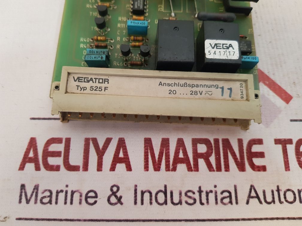 Vega Vegator 525F Rule Card