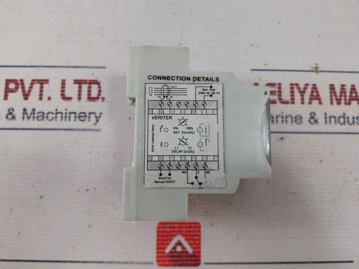 Veritek VIPS 98 Earth Leakage Relay 230V AC 50Hz