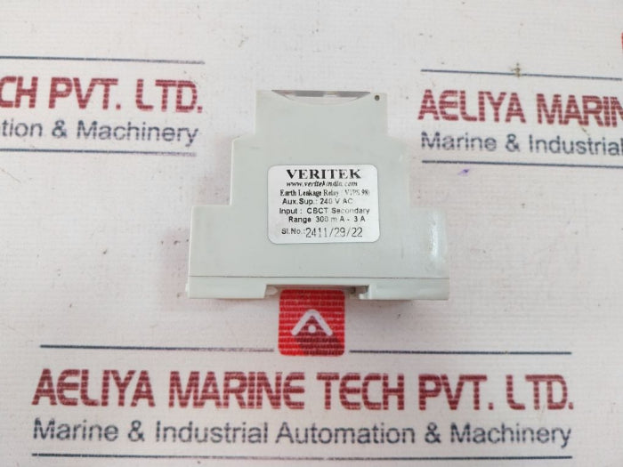 Veritek VIPS 98 Earth Leakage Relay 230V AC 50Hz