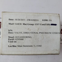 Versa E5Sm-3201-34-l14-pc-st-xx-d024 Solenoid Valve