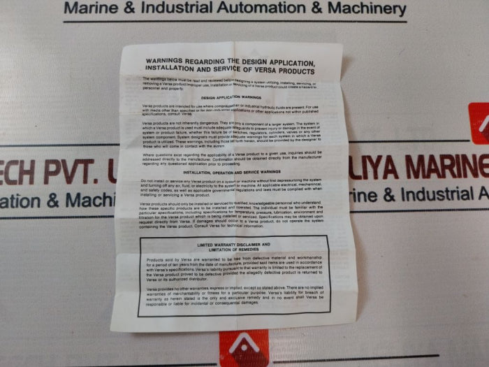 Versa Sv-3-316 3-way Air/hydraulic 1/4in Shuttle Valve 708920