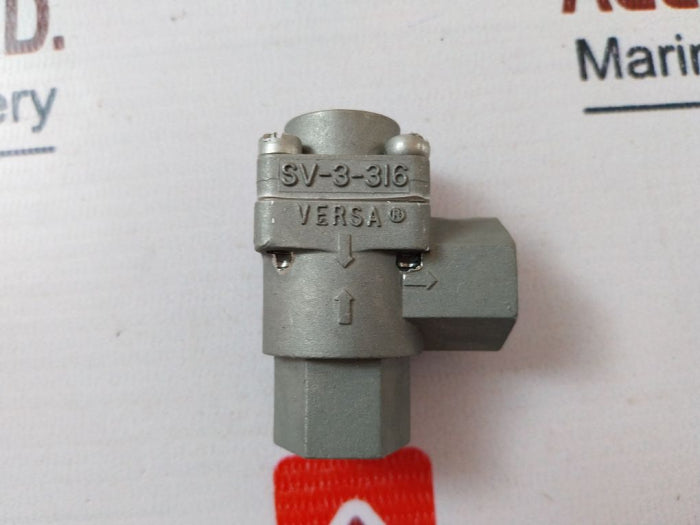Versa Sv-3-316 3-way Air/hydraulic 1/4in Shuttle Valve 708920
