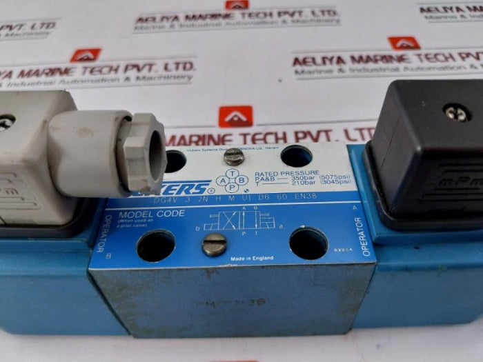 Vickers Dg4V 3 2N H M U1 D6 60 En38 Directional Control Valve Pn 507834 220V50