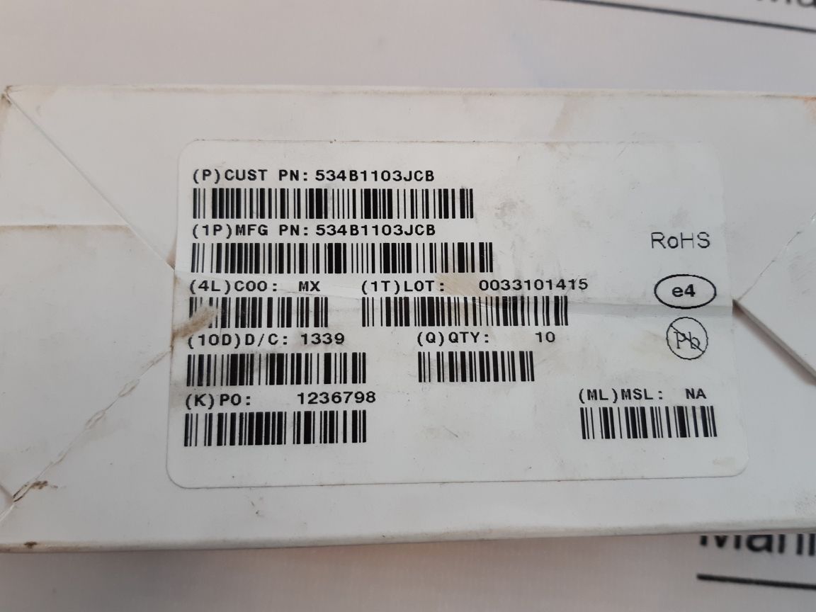 Vishay 534-11103 Potentiometer 534B1103Jcb