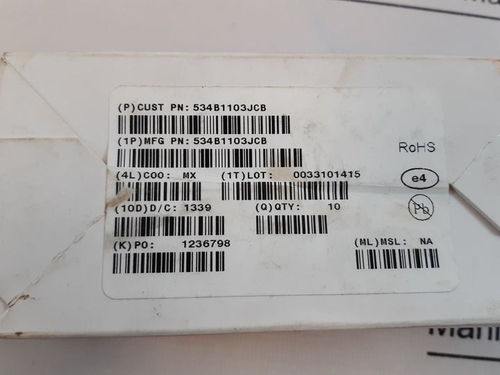 Vishay 534-11103 Potentiometer 534B1103Jcb