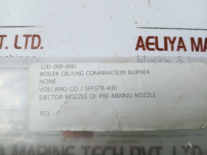 Volcano Sffgtr-430 Ejector Nozzle Of Pre-mixing Nozzle-boiler Oil/Lng Burner