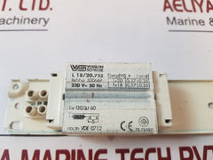 Lot of 2X Vossloh schwabe l18/20.722 Ballast VDE 0712 TIS 23-2521 230V- 50HZ