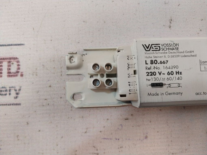 Vossloh Schwabe L80.667 Ballast 80W 220V~ 60Hz