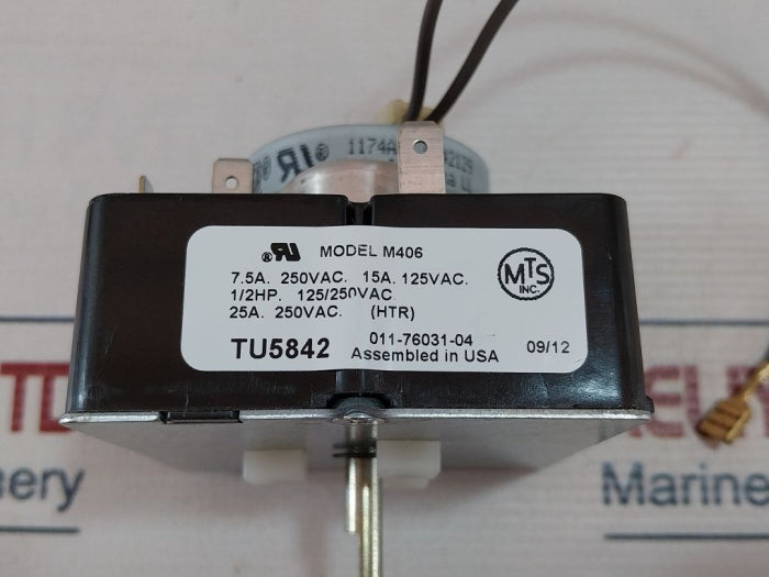 Mallory Tu5842 Timer 230vac 60hz 7.5a 250vac 15a 125vac