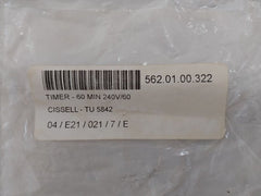 Mallory Tu5842 Timer 230vac 60hz 7.5a 250vac 15a 125vac