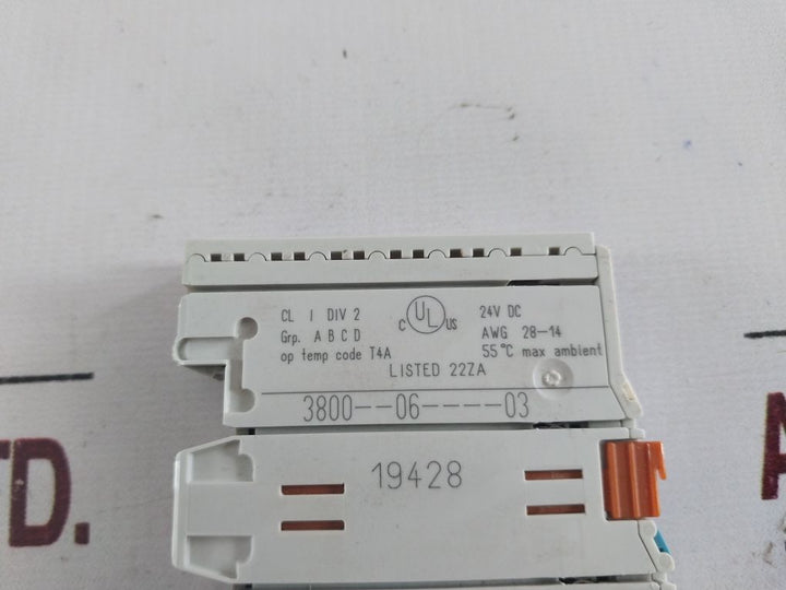 Wago 750-402 Input Module 24V Dc 3.0Ms 3800--06----03