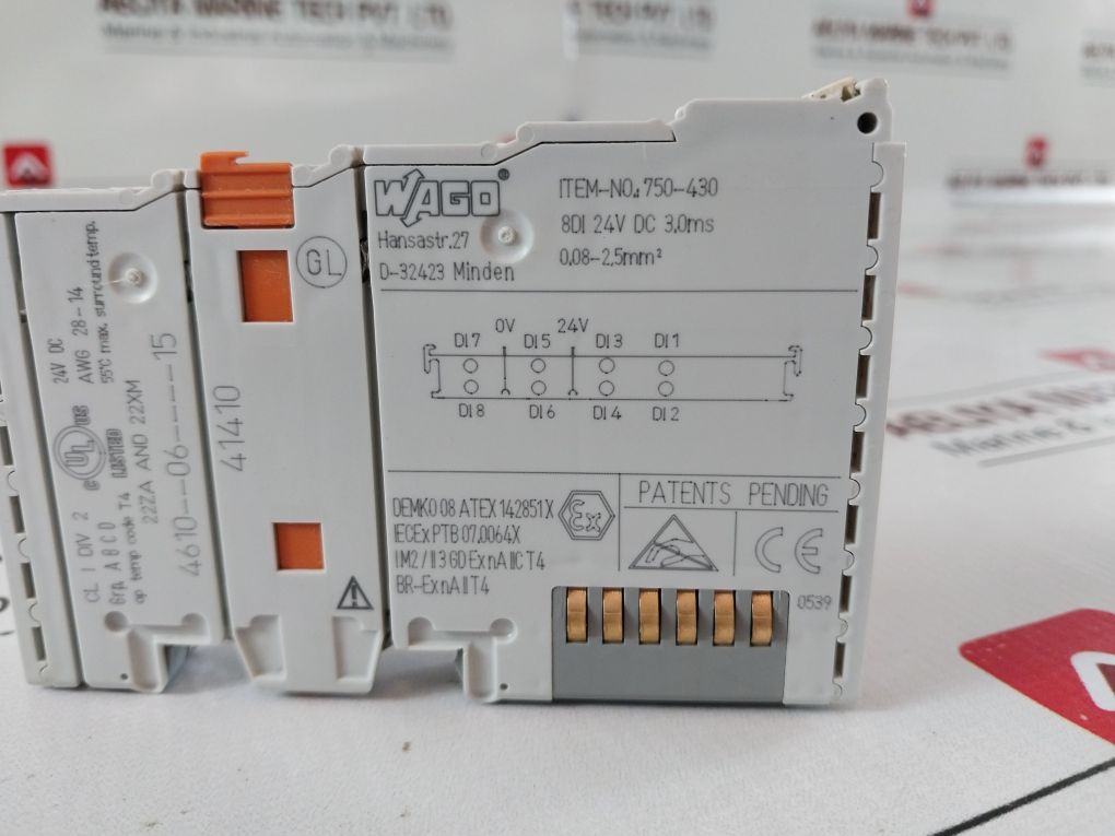Wago 750-430 Digital Input Module 8Di 24V Dc 3.0Ms
