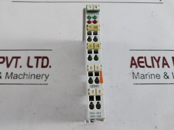 Wago 750-454/000-200 2-channel Analog Input Module 24V Dc 33003003----00