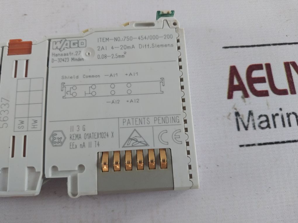 Wago 750-454/000-200 2-channel Analog Input 4-20Ma