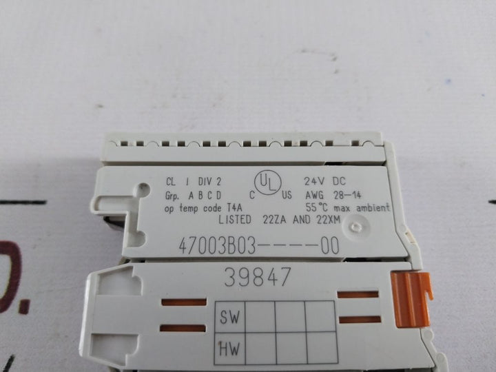 Wago 750-462 Analog Input Module Awg 28-14 0.08-2.5Mm2