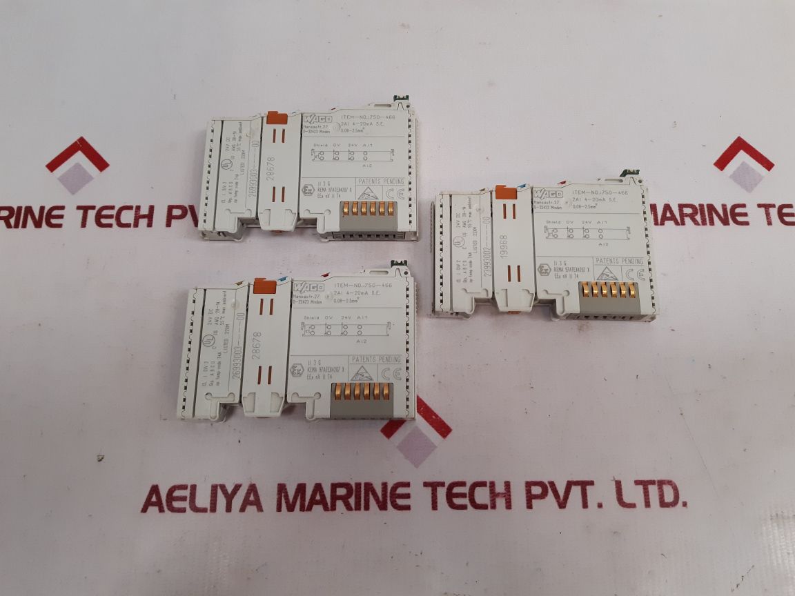 Wago 750-466 Analog Input Module 2Ai 4-20 Ma S.E.
