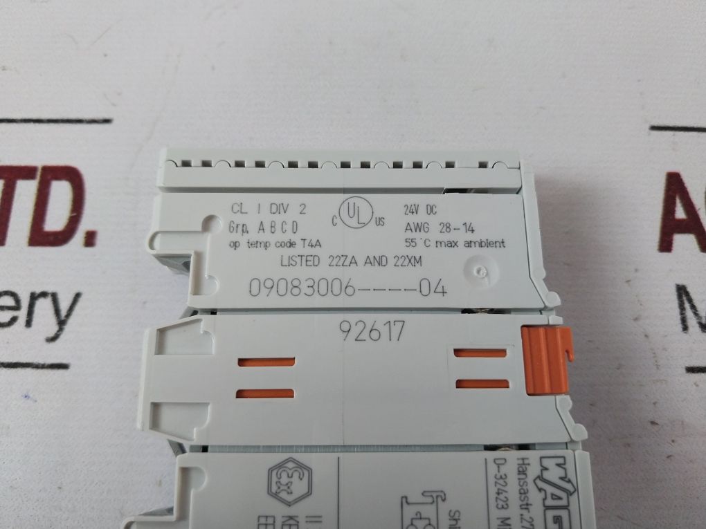 Wago 750-466 Analog Input Module 24V Dc Awg 28-14 92617