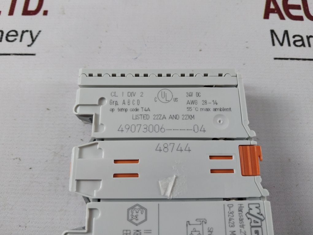 Wago 750-466 Analog Input Module 49073006----04 24V Dc
