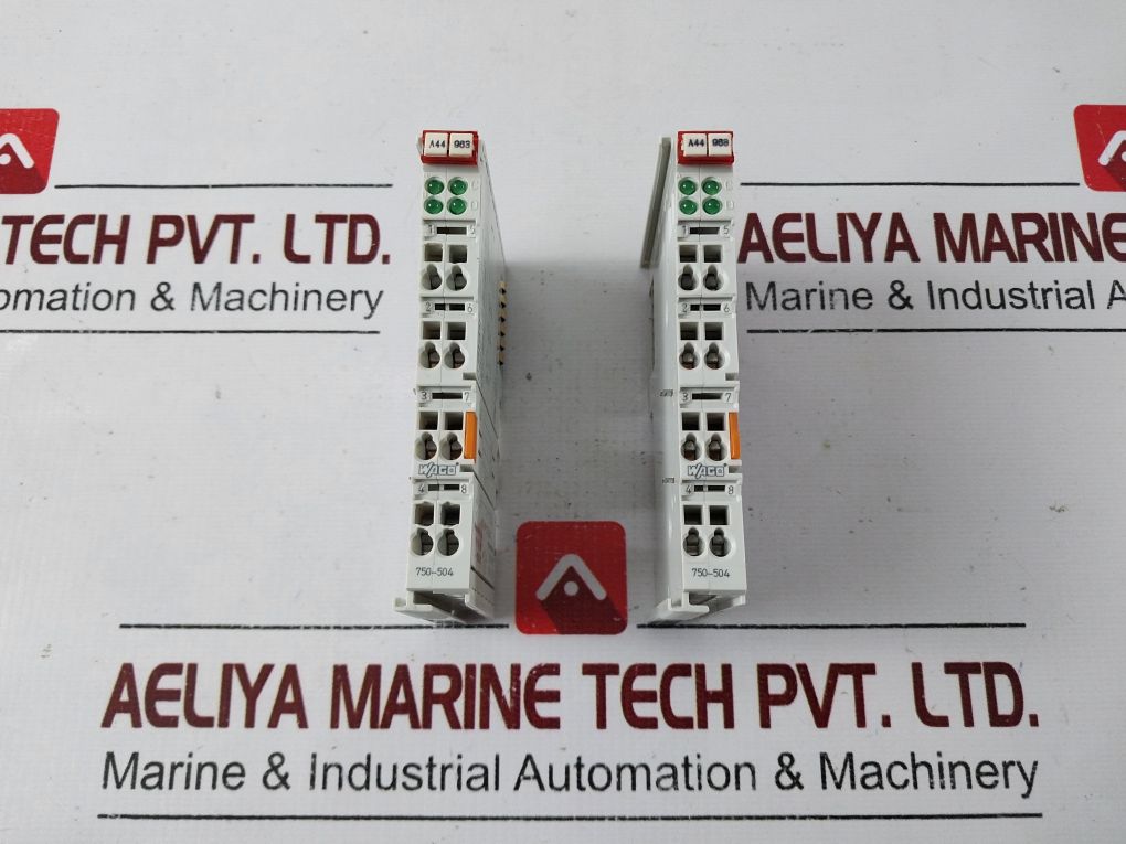 Wago 750-504 Digital Output Module Awg 28-14 24V Dc 0.5A
