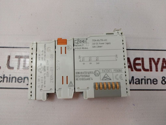 Wago 750-602 Power Supply PLC Module 24v Dc