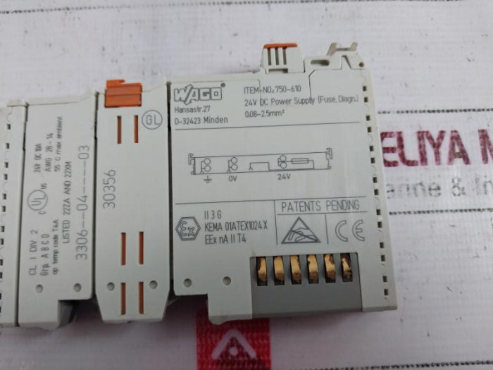 Wago 750-610 24V DC Power Supply Module