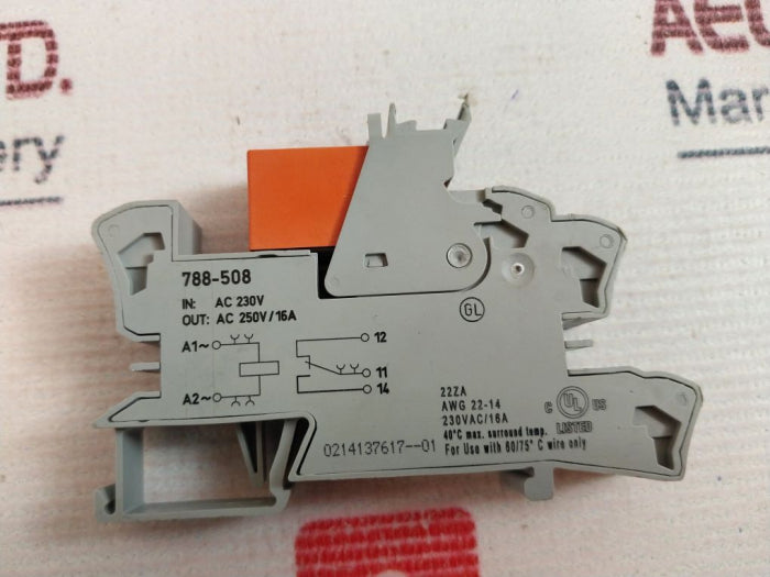 Wago 788-508 Relay Module 230Vac/16A