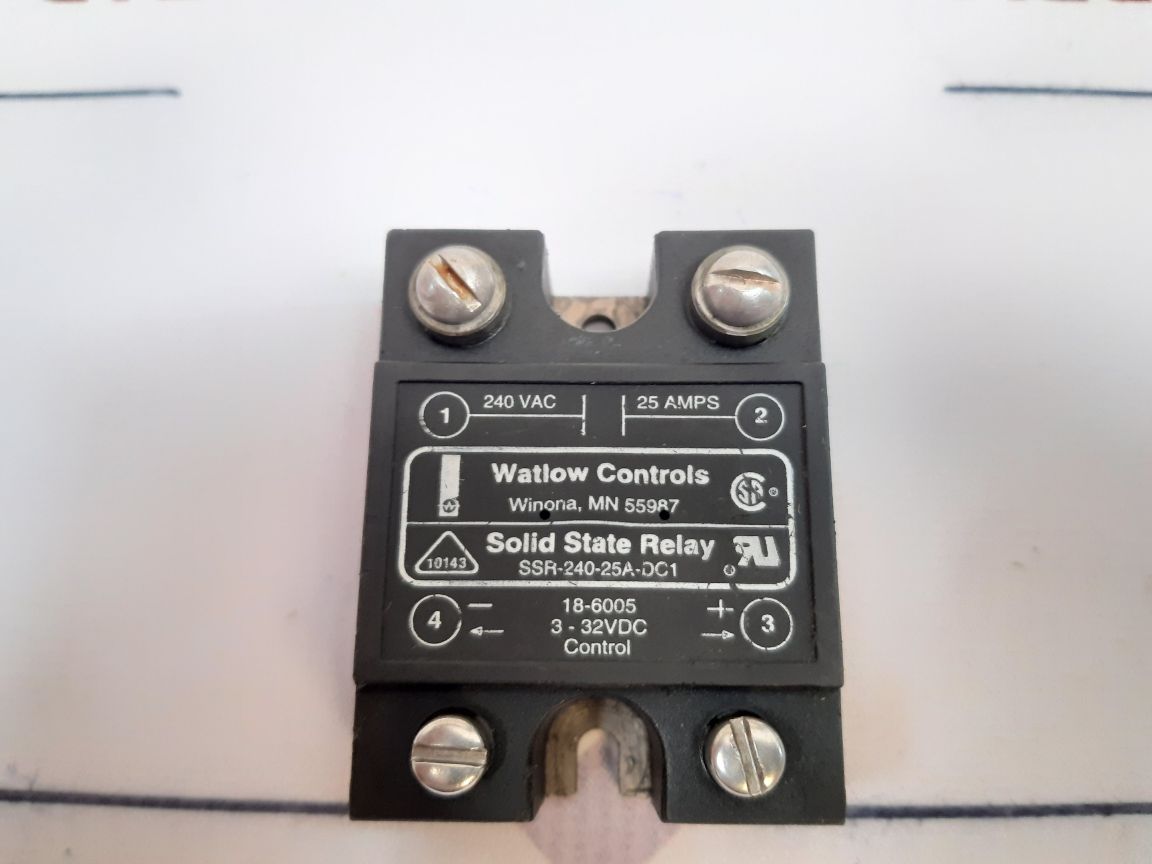 Watlow Controls Ssr-240-25A-dc1 Solid State Relay