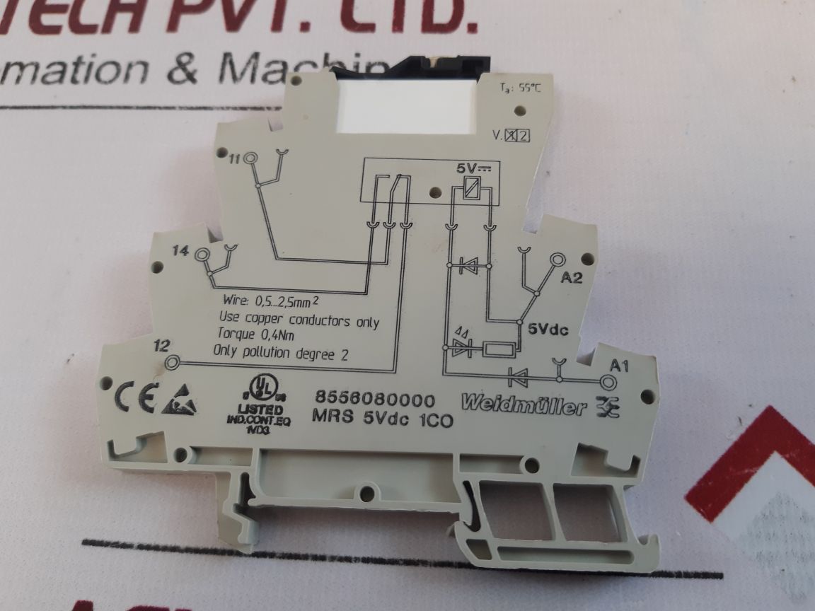 Weidmuller 8556080000 Relay 6A/277 Vac