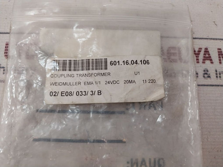 Weidmuller Ema I-i Coupling Transformer 991-a-007/U1