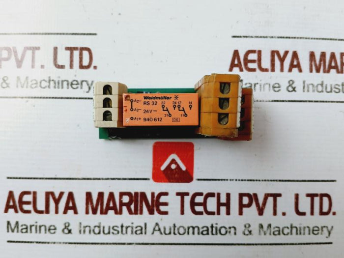 Weidmuller Rs 32 Relay Module 24V 8A/250V Ac1, 5A 380V~/Ac1, 10A/250Vac P.Pole
