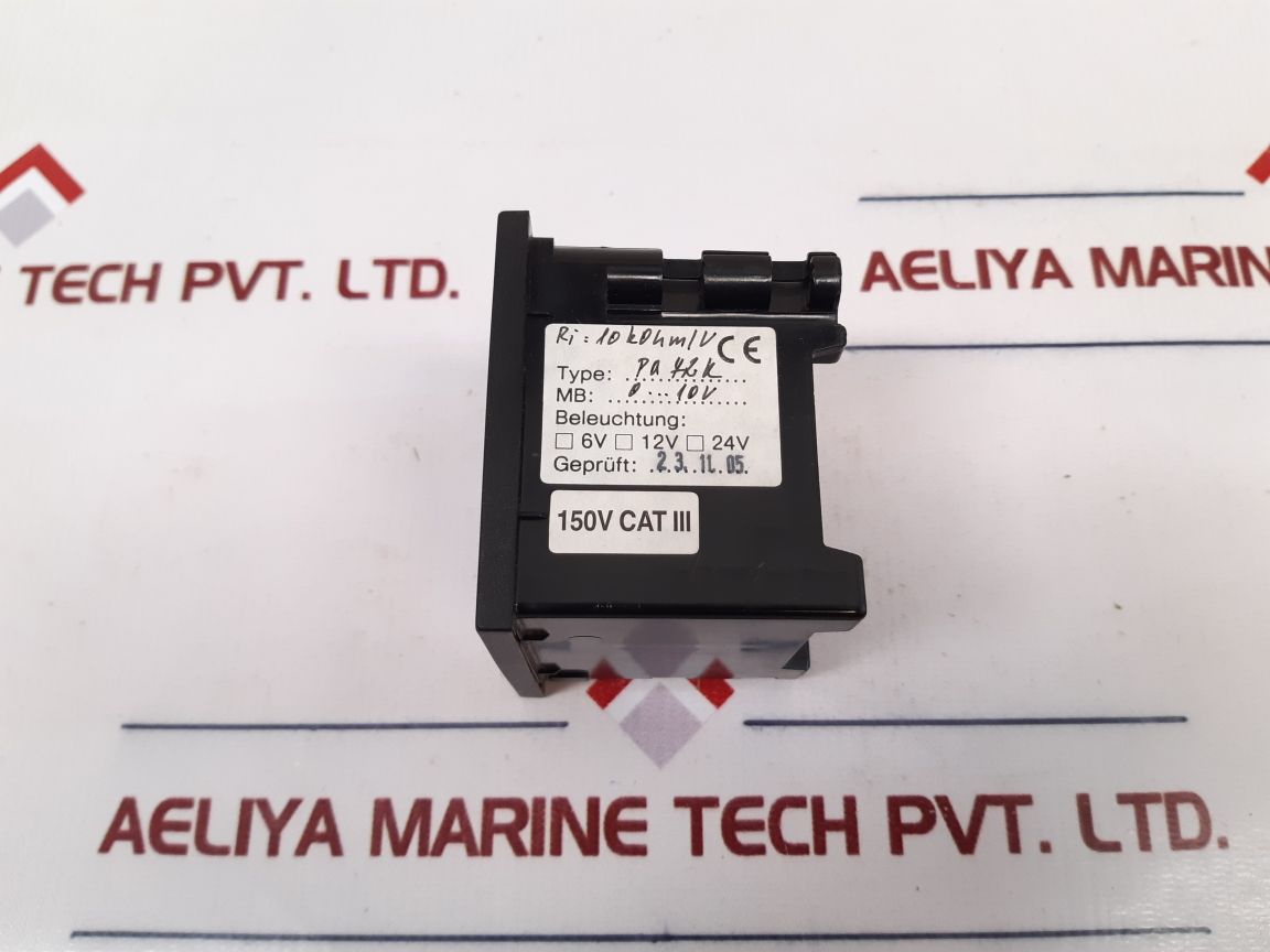 Weigel Pq 72K Ammeter 0-150 A