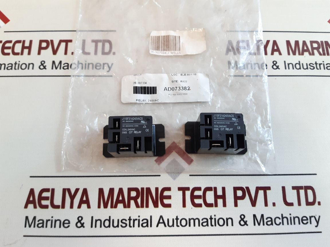 Wells 2E-307334 Relay 40A/240Vac