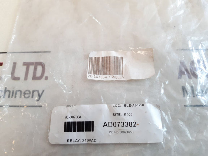 Wells 2E-307334 Relay 40A/240Vac