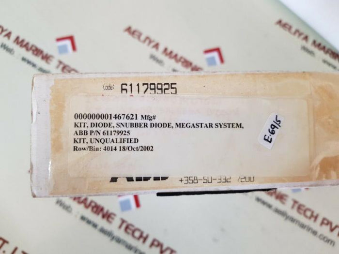 Westcode/Abb Sm18Cxc176 Diode Kit 61179925