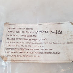 Westfalia separators 0018-3695-700 cable head for diesel oil purifier