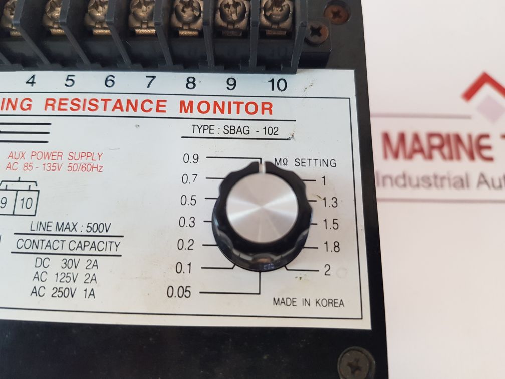 Westronics Sbag-102 Grounding Resistance Monitor Dch-12N