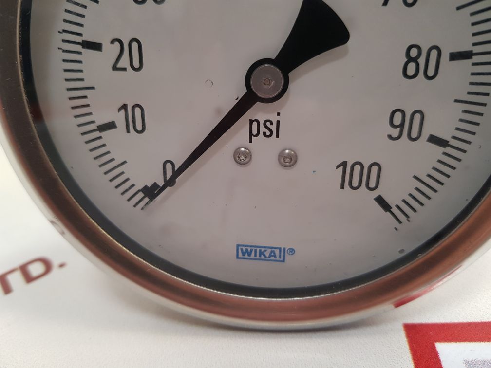 Wika 0 To 100 Psi Pressure Gauge