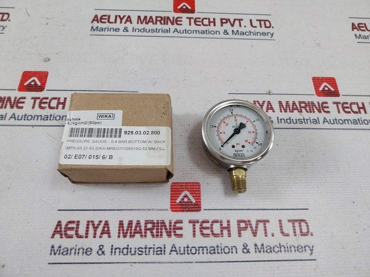 Wika 213.53.063 Pressure Gauge 0-60 Psi
